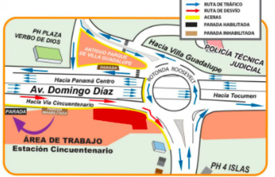 Realizarán adecuaciones viales en la Av. Domingo Díaz desde el 26 de junio