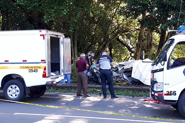 Miembro de la PN fallece en accidente vehículos en Chiriquí