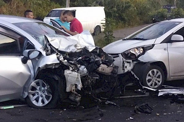 Triple colisión en la autopista Arraiján–La Chorrera