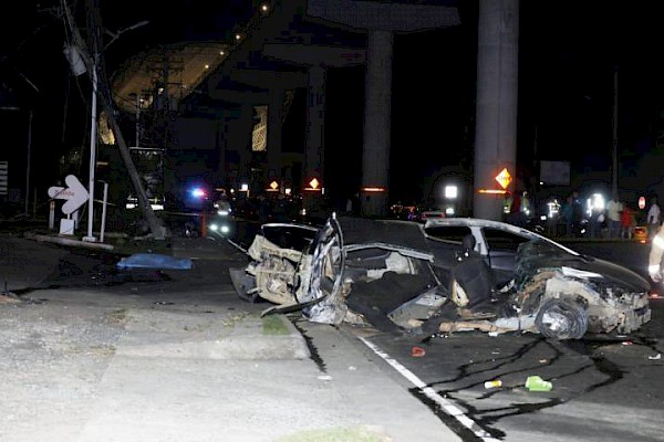 Aumentan a tres las víctimas del accidente en la vía Domingo Díaz