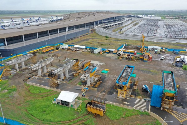 Estación del Metro del Aeropuerto Internacional de Tocumen tiene un 38% de avance