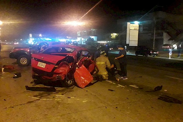 Dos muertes por accidentes de tránsito en Panamá Oeste el fin de semana