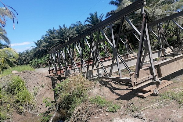 MOP instala puente vehicular en Barú