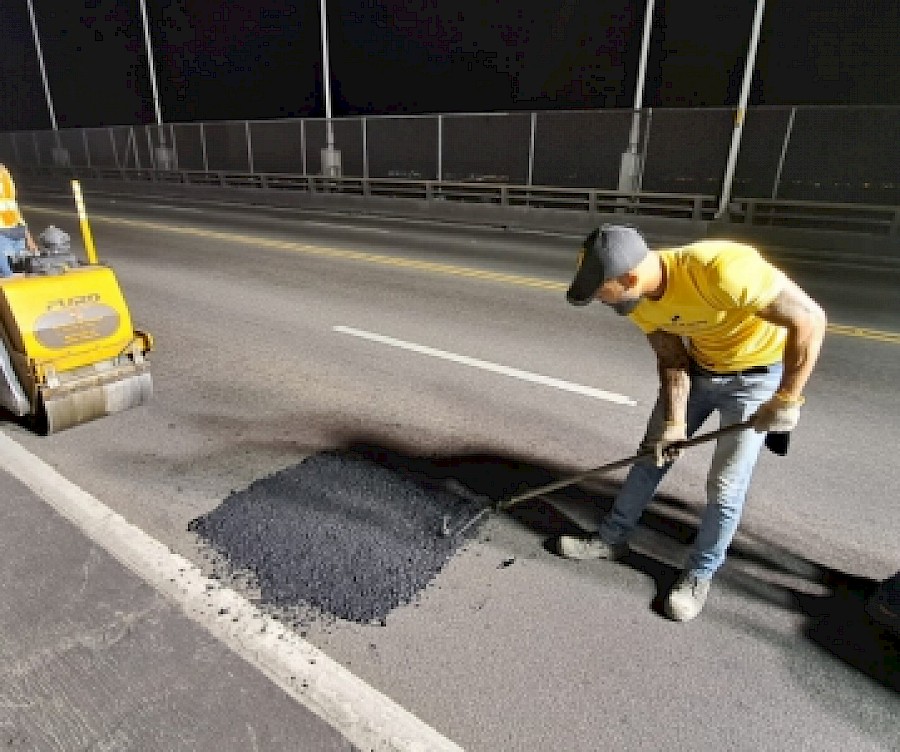 Realizarán trabajos nocturnos de mantenimiento en el puente de Las Américas