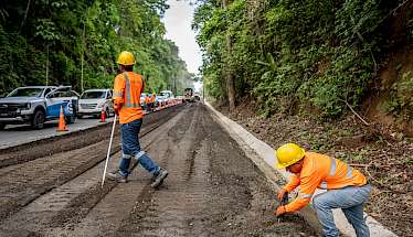 Avanza mejora de vía en Panamá Este