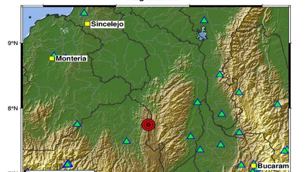 Temblor de 3,9 de magnitud en Colombia