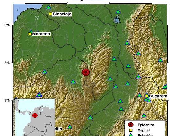 Temblor de 3,9 de magnitud en Colombia
