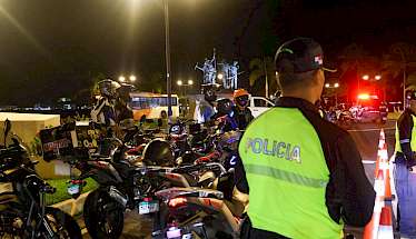 Operativo vial en Amador