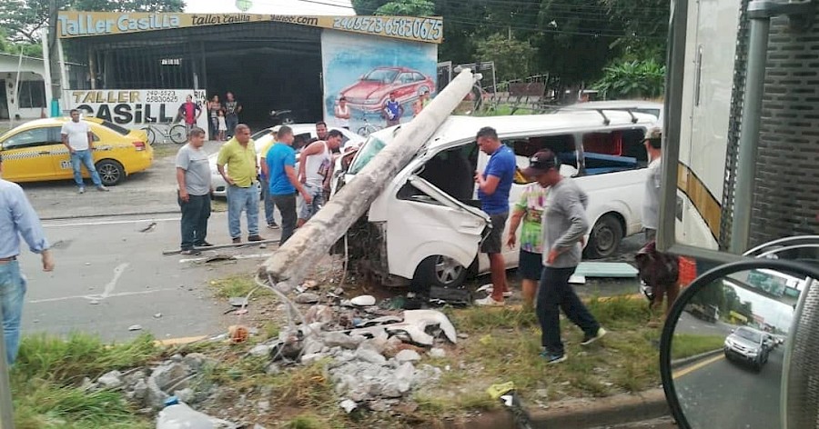 Dos heridos por accidente en Chame