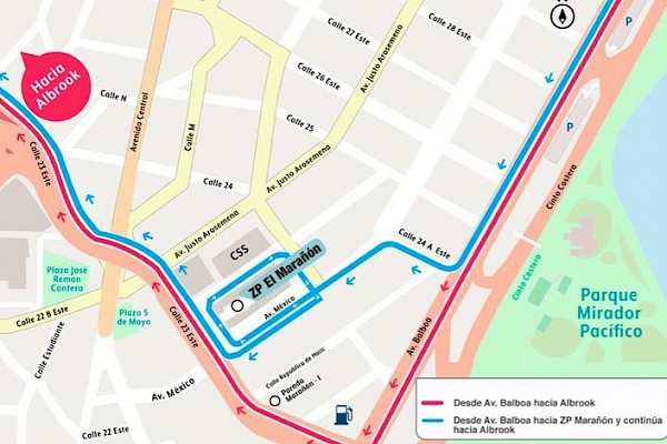 MiBus realiza cambios en los recorridos de rutas que ingresan a la Zona Paga Marañón