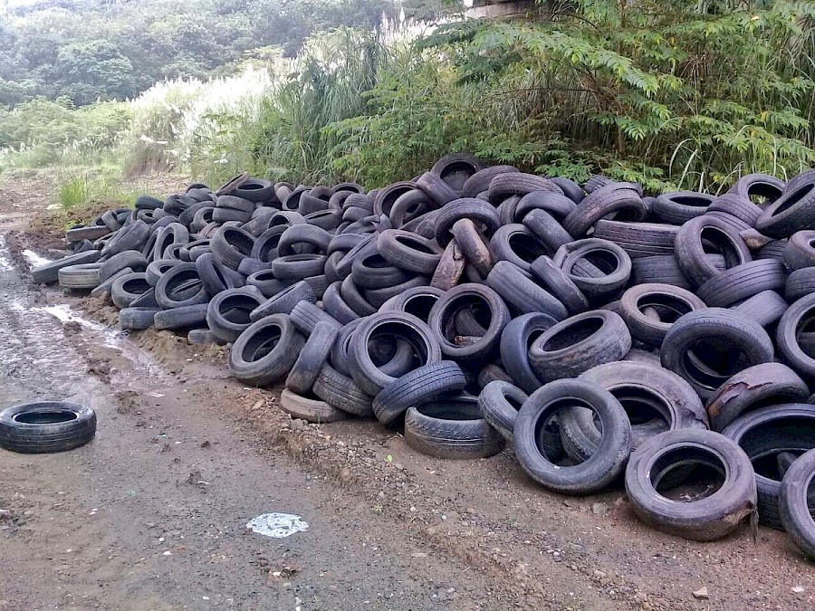 Recogen más de dos mil neumáticos del Corredor de los Pobres