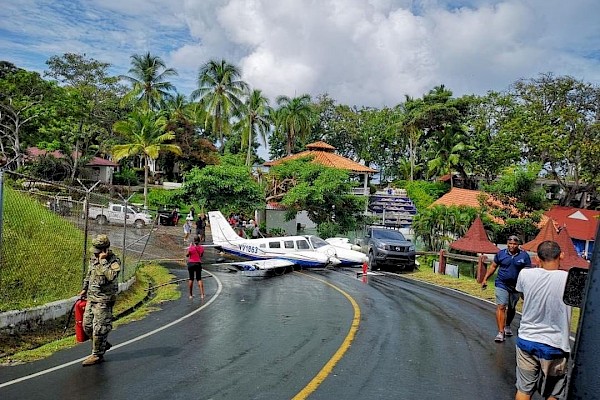 Aeronave se accidentó en Contadora, sin víctimas