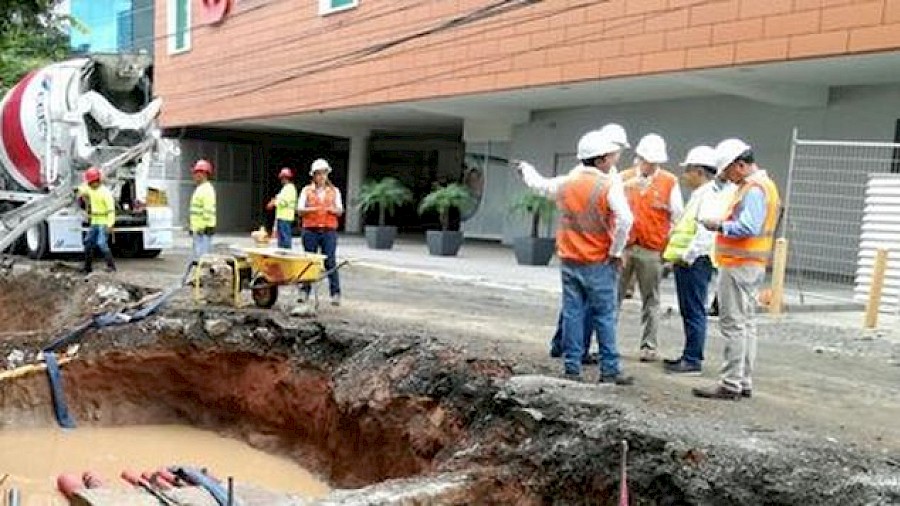 Desvíos por trabajos en calle Uruguay