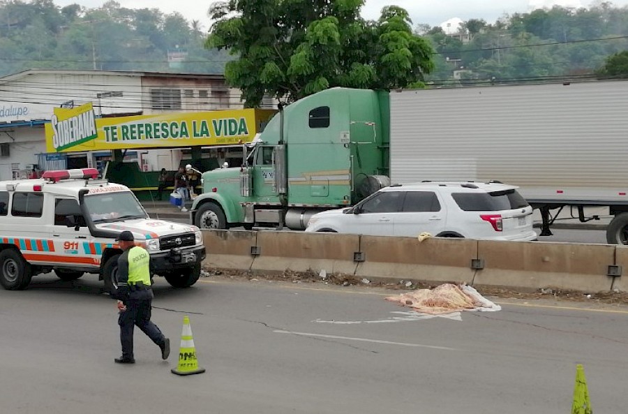 Muerto por atropello en la vía Interamericana