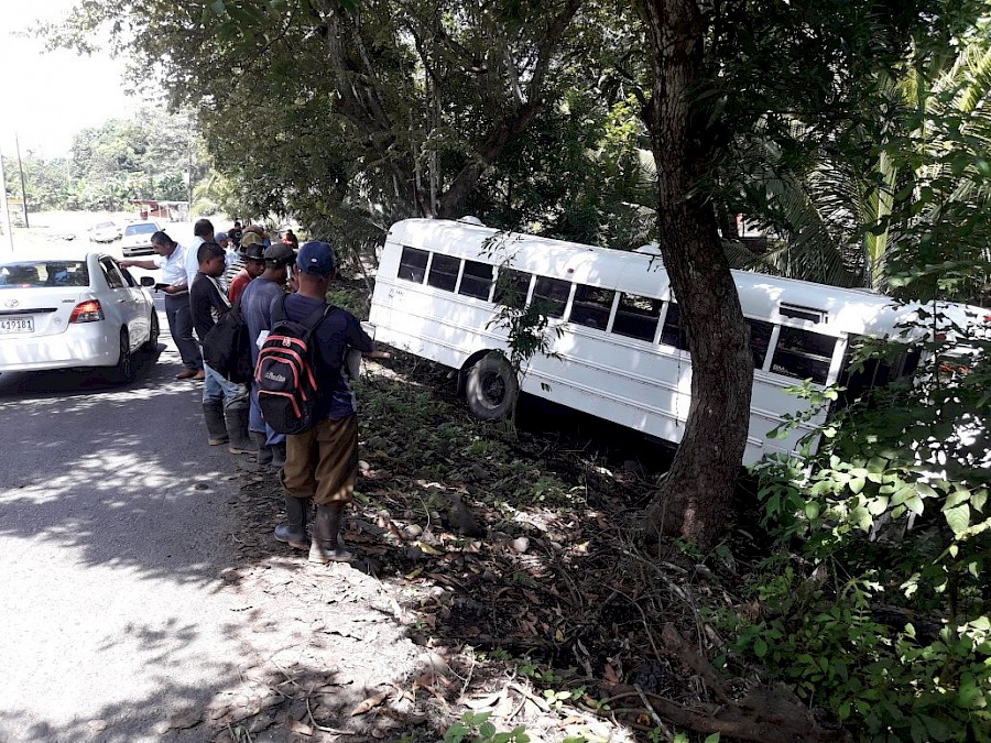 Bus se accidenta en Chiriquí