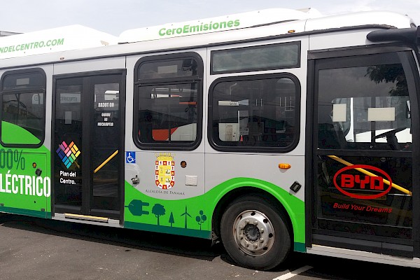 Bus eléctrico modelo K9 se incorpora al sistema de transporte público de la Ciudad de Panamá