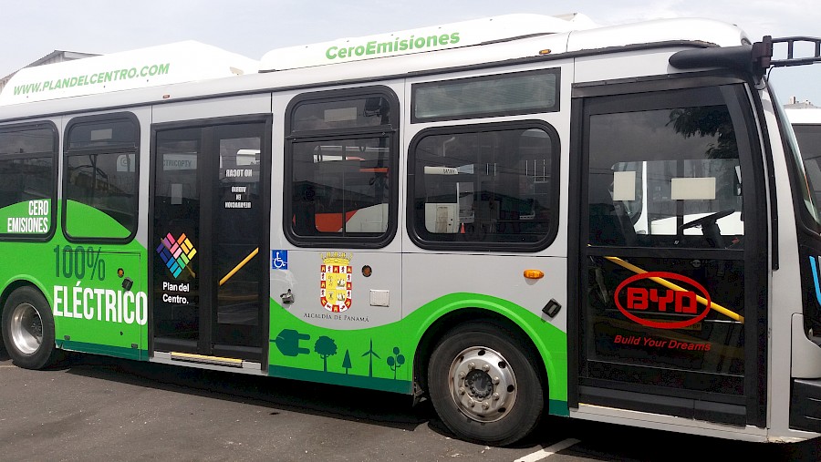 Bus eléctrico modelo K9 se incorpora al sistema de transporte público de la Ciudad de Panamá