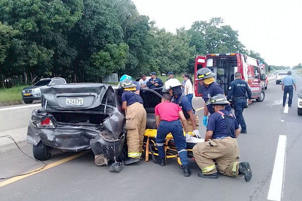 Siete lesionados en accidente de tránsito en Veraguas