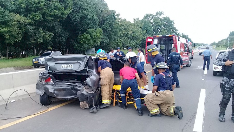 Siete lesionados en accidente de tránsito en Veraguas