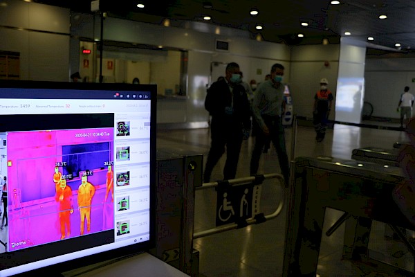 El Metro de Panamá implementa cámaras termográficas para detectar usuarios con posibles síntomas de covid-19
