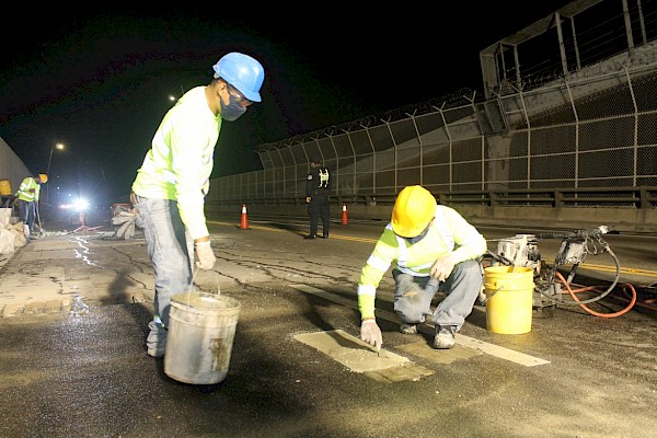 Un 62% de avance tienen los trabajos de rehabilitación del puente de Las Américas