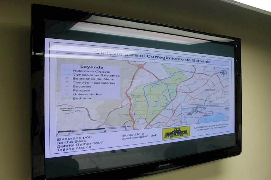 Presentan plan piloto de ciclovías en Bethania y San Francisco al MOP