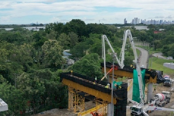 Continúan trabajos del Ramal de la Línea 2 del Metro sobre la salida del Corredor Sur