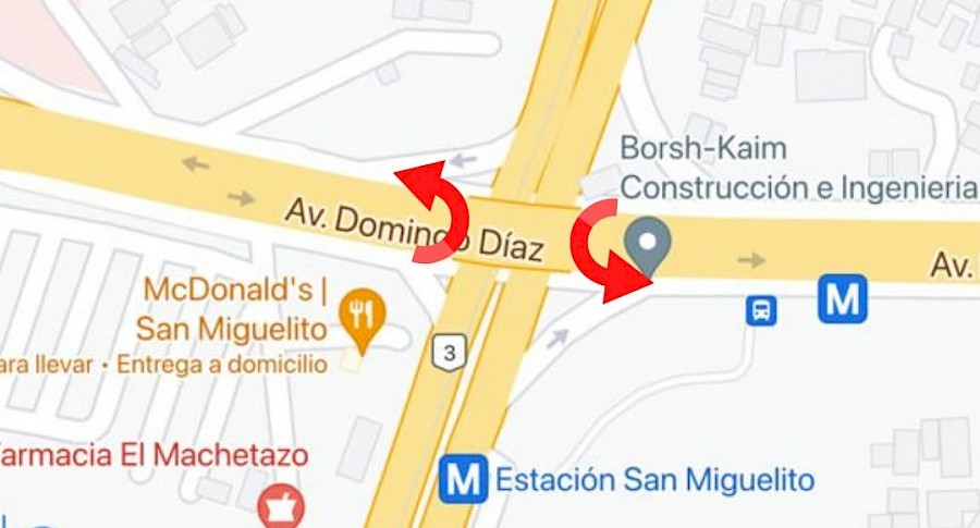 Desde el 23 de agosto se habilitan retornos bajo el Puente de San Miguelito