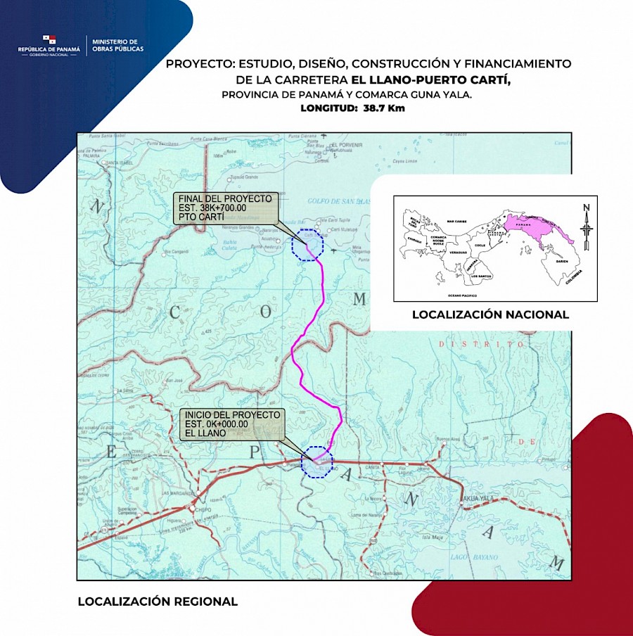 Nuevo proyecto carretero El Llano – Puerto Cartí en espera de ser refrendado por la Contraloría