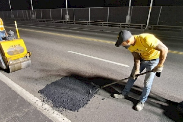 Realizarán trabajos nocturnos de mantenimiento en el puente de Las Américas