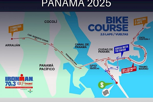 Desvíos y cierres de vías por la competencia internacional Ironman 2025