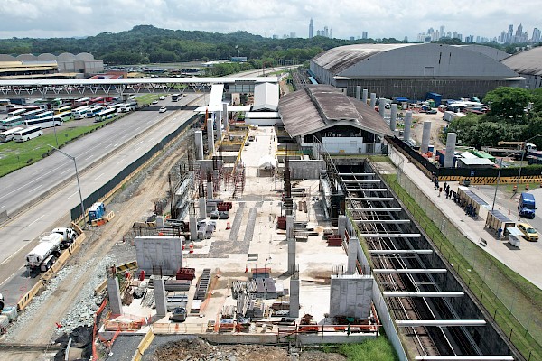 Metro de Panamá avanza con la ampliación de la estación Albrook para su integración con la Línea 3