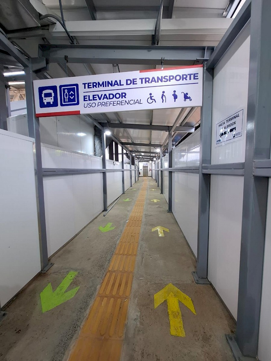 Metro de Panamá habilita cambios temporales para la movilidad de los usuarios en la estación Albrook