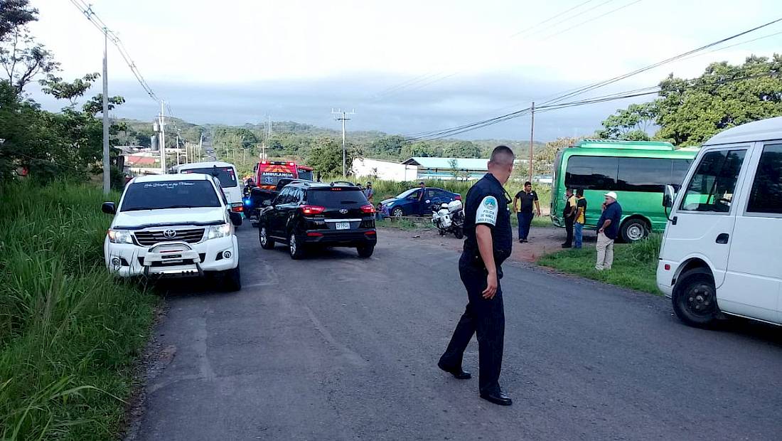 Dos heridos en triple colisión en Veraguas