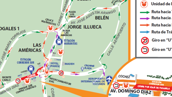 Cierre de la Av. Domingo Díaz para culminar montaje de pasarela de estación Corredor Sur