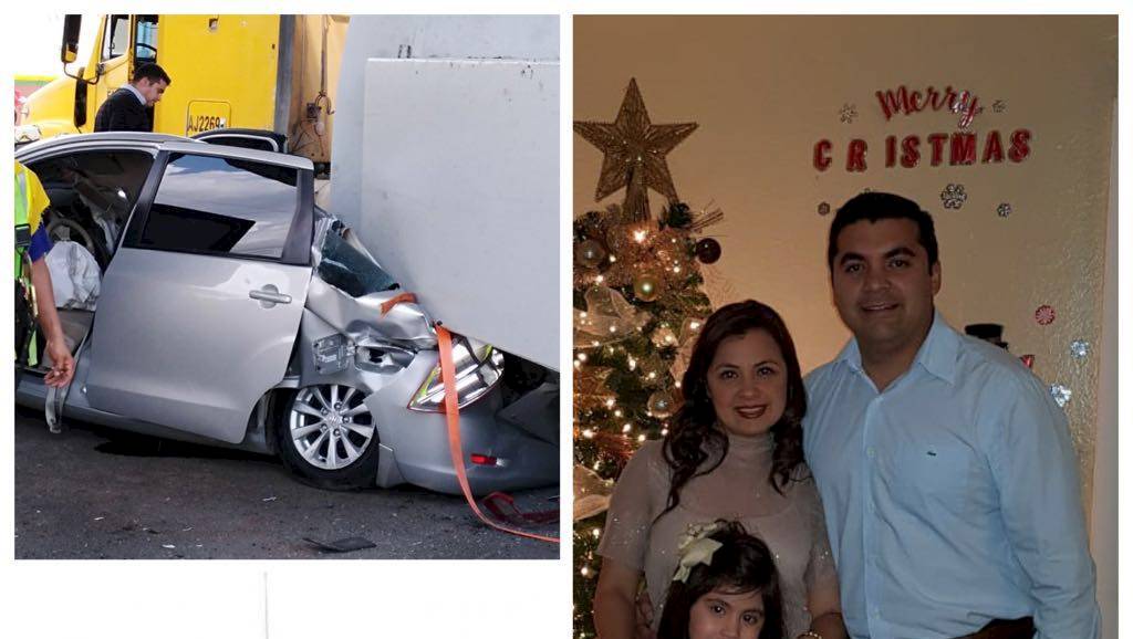 Una estructura pesada aplasta el auto en que viajaba y logra vivir para contarlo