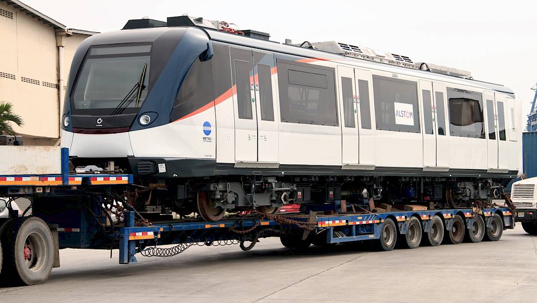 Llega a Panamá el primer tren tipo “Metrópolis” de las Línea 2