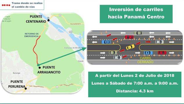Implementarán inversión de carriles en la Vía Centenario a partir del lunes 2 de julio