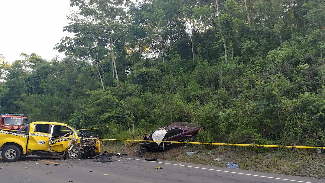 Una víctima fatal por accidente en Agua Fría, Darién