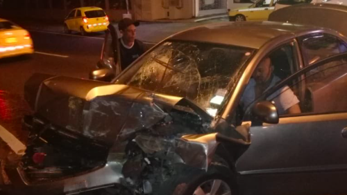 Tres heridos por accidente en la avenida Frangipani