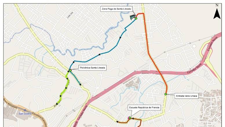 Desvíos del Metro Bus el domingo 22 en Torrijos – Carter y Mano de Piedra