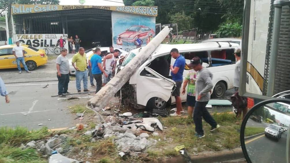 Dos heridos por accidente en Chame