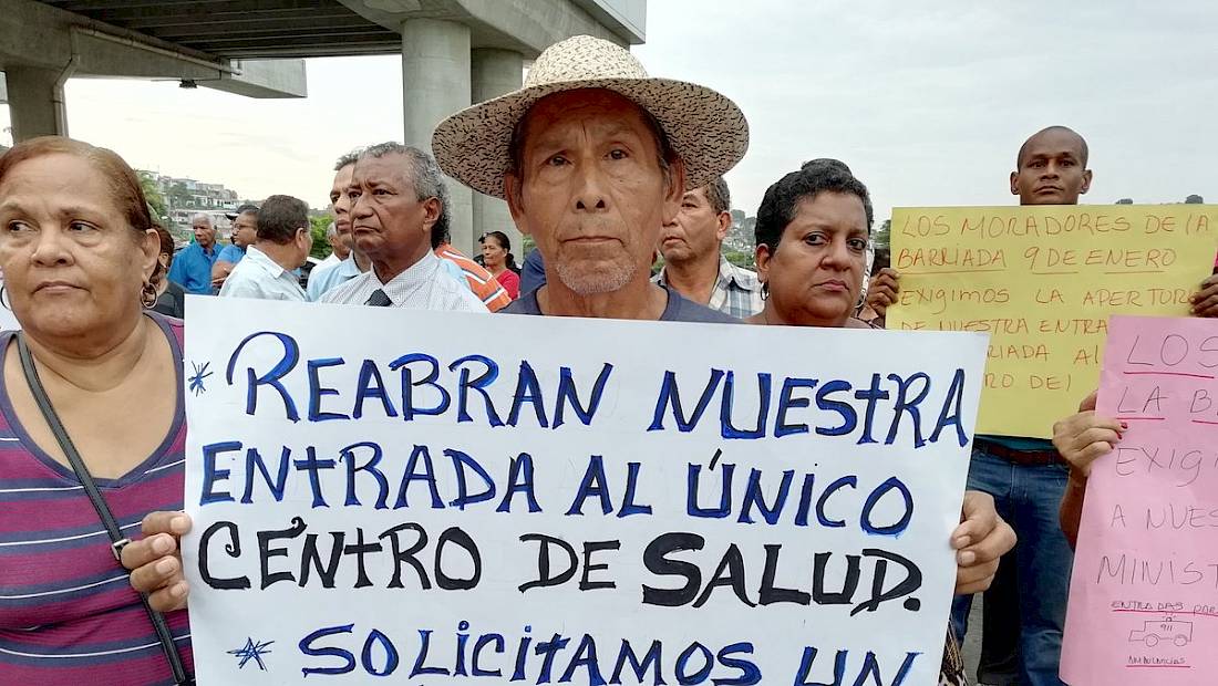 Moradores de Los Andes N ° 1 exigen se restaure la entrada al sector