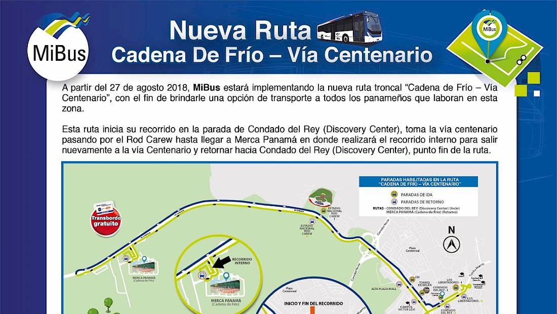 MiBus implementa la ruta Cadena de Frío – Vía Centenario