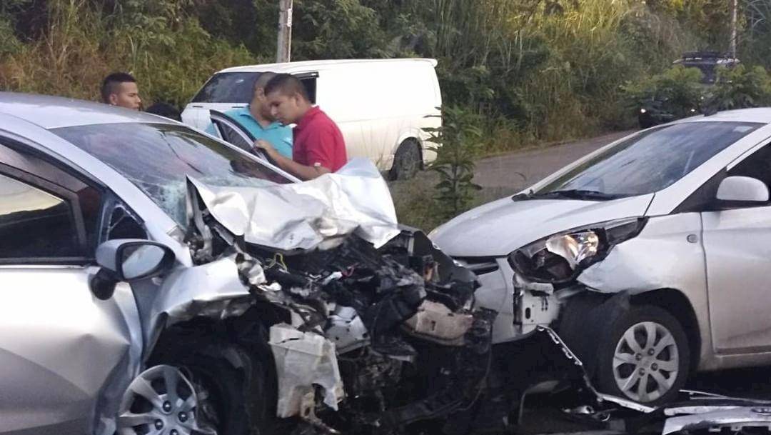 Triple colisión en la autopista Arraiján–La Chorrera