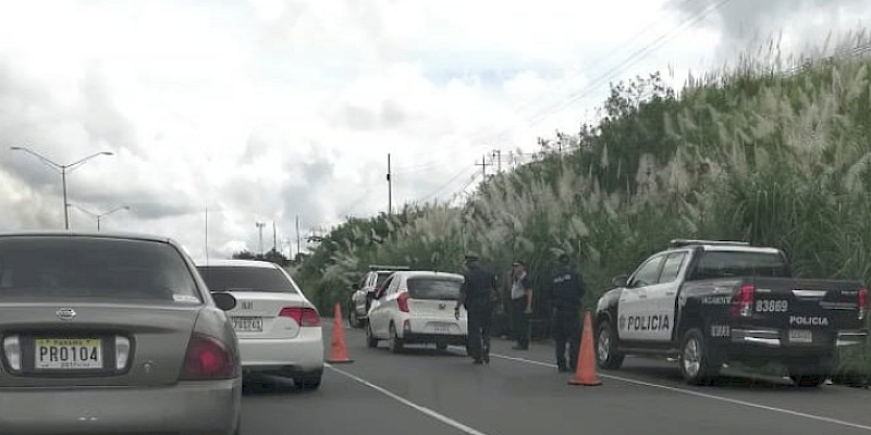 Un detenido tras persecución policial en Panamá Oeste