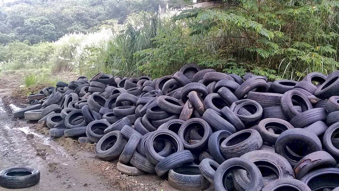 Recogen más de dos mil neumáticos del Corredor de los Pobres