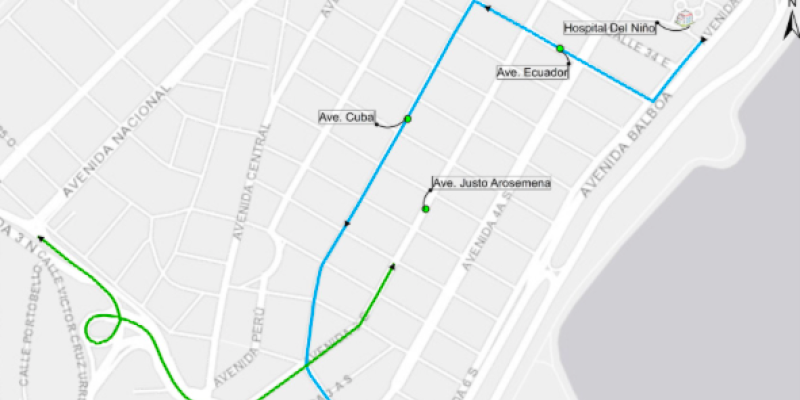 Desvíos en Panamá Viejo, Corredor Sur y Costa del Este el 3 y 4 de noviembre