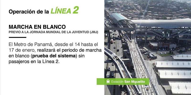 El Metro de Panamá detalla su plan de operación para la JMJ