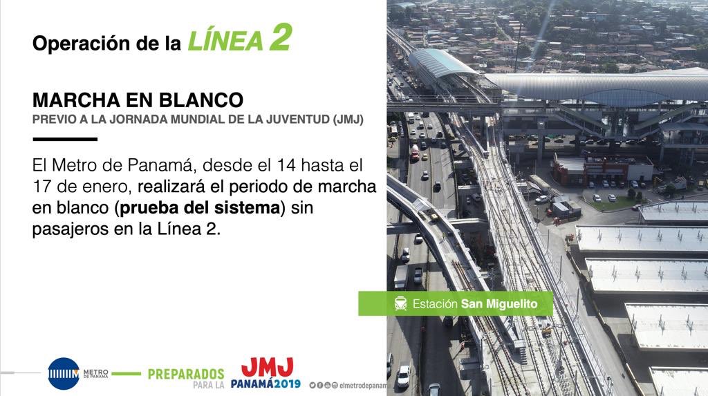 El Metro de Panamá detalla su plan de operación para la JMJ | Tráfico ...